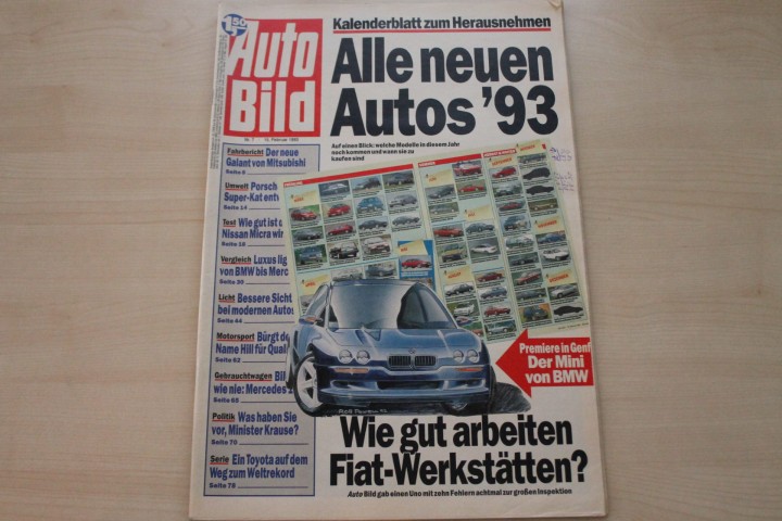 Deckblatt Auto Bild (07/1993)
